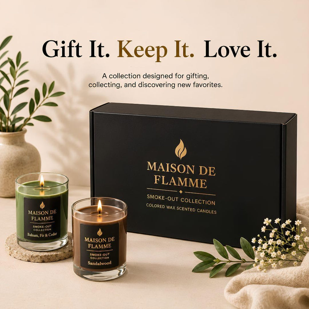 Scented Candles Gift Set for Women and Men, 6 Pack Soy Candles - Set of 6