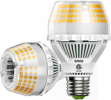 300W Equivalent 5000 Lumens LED Light Bulb, 3000K Soft Warm 2-Pack