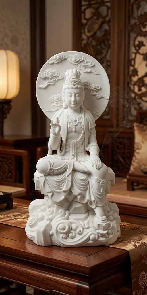 Kwan Yin Statue, Buddha, Sculpture, 8 Inch