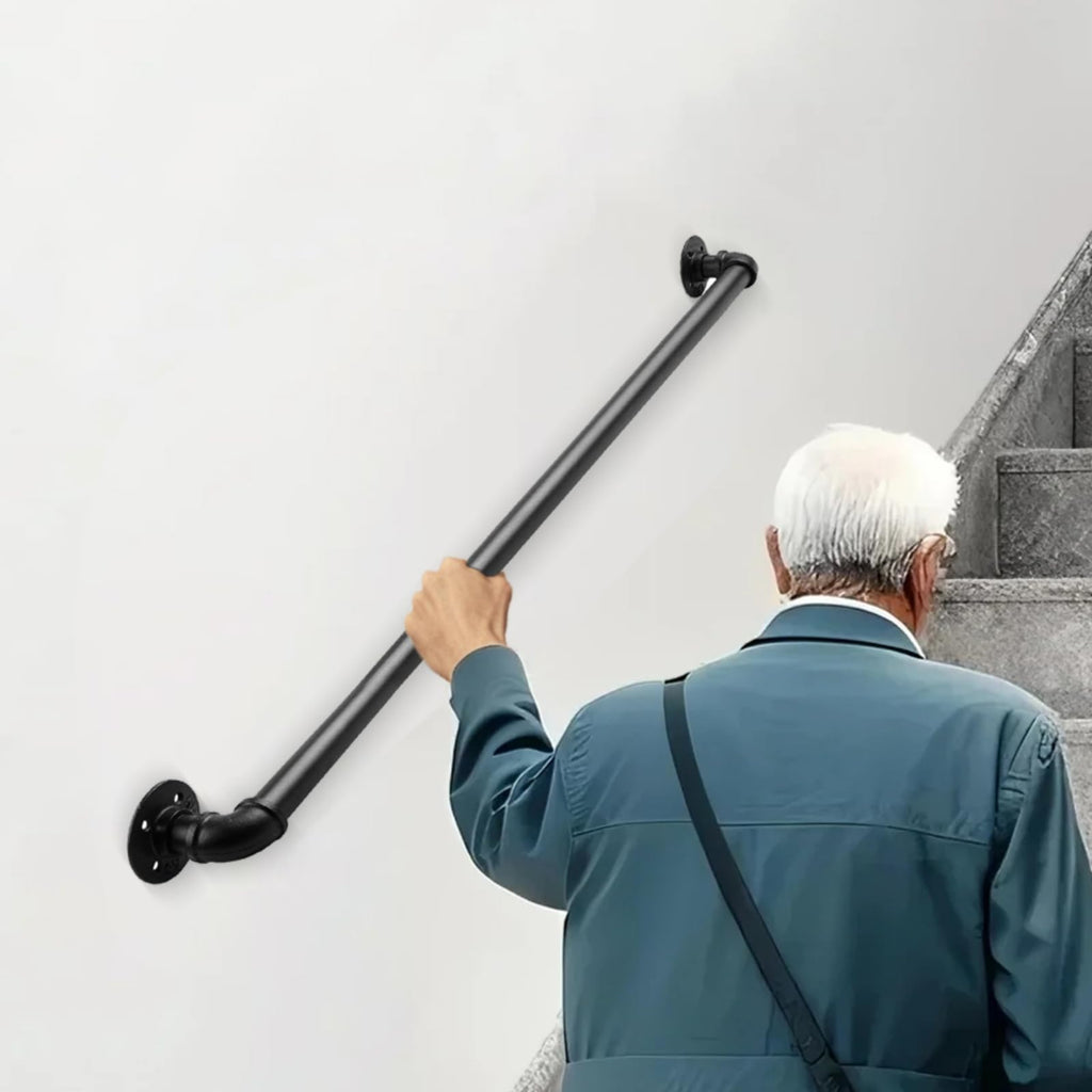 4FT Industrial Pipe Stair Railings Indoor | Casa Home Living