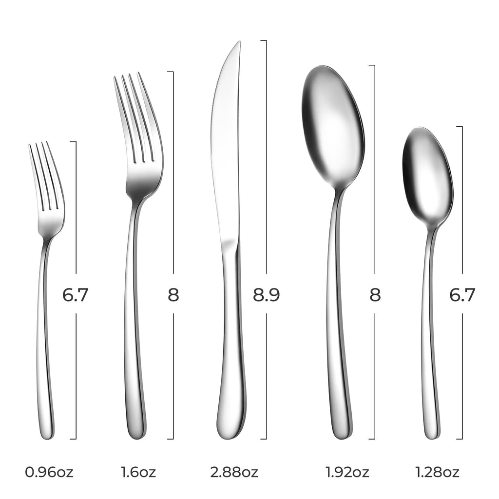 Silverware Set Service For 12,60-piece Heavy Duty Stainless Steel Flatware Utensils Cutlery Set, Dishwasher