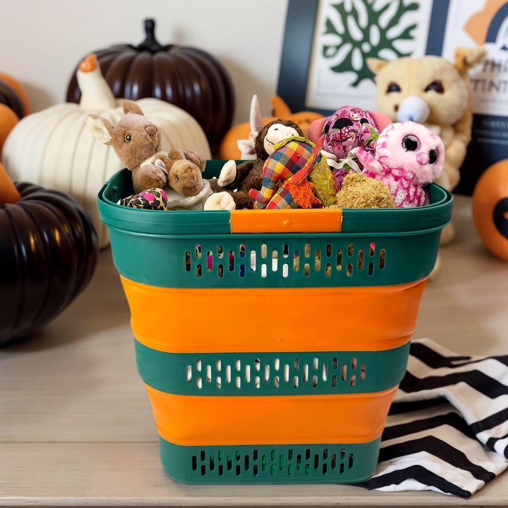 38L(10 Gal) Collapsible Laundry Basket - Foldable Pop-Up Storage Container/Organizer-Portable Space Saving Hamper