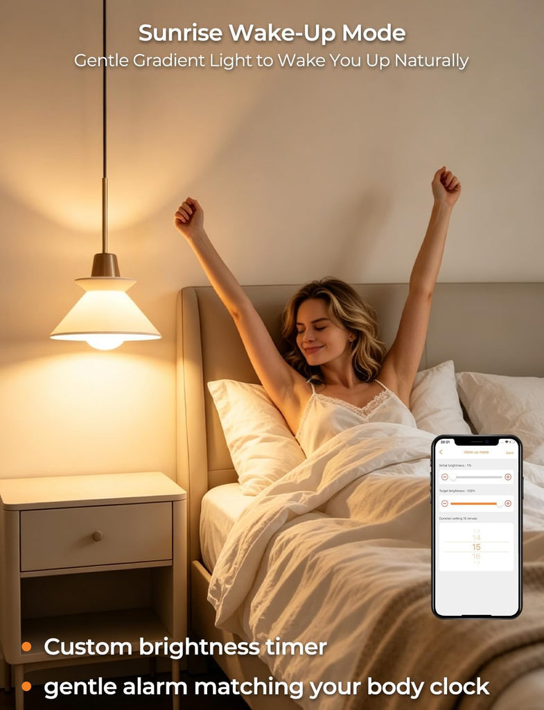 G25 LED Globe Light Bulbs, CRI 95+, Vanity Light Bulbs APP Control