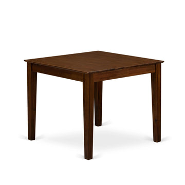 West Furniture OXT-AWA-T Oxford Square Kitchen Dining Table for Small Spaces, 36x36 Inch, Antique Walnut
