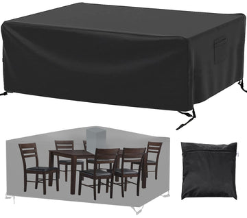 Patio Furniture Covers Waterproof, Outdoor Furniture Covers Rip-proof Furniture Set Table and Chairs, Windproof UV
