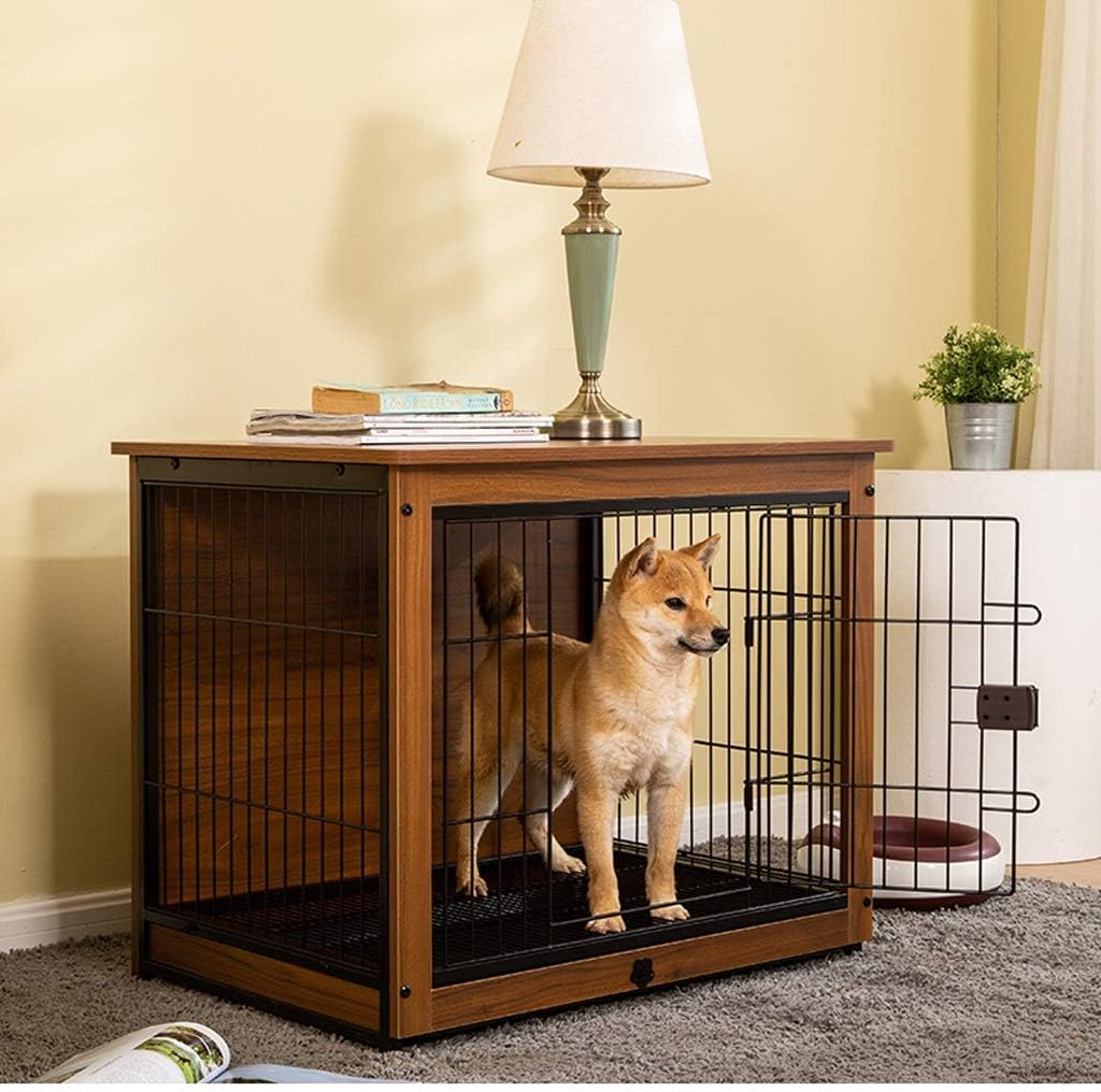 Crate Pet Cage with Crate Cover Pet Dog Cage Indoor Dog Fence Household Dog Bed Cat Rabbit Cage Pet Playpen (XLarge)