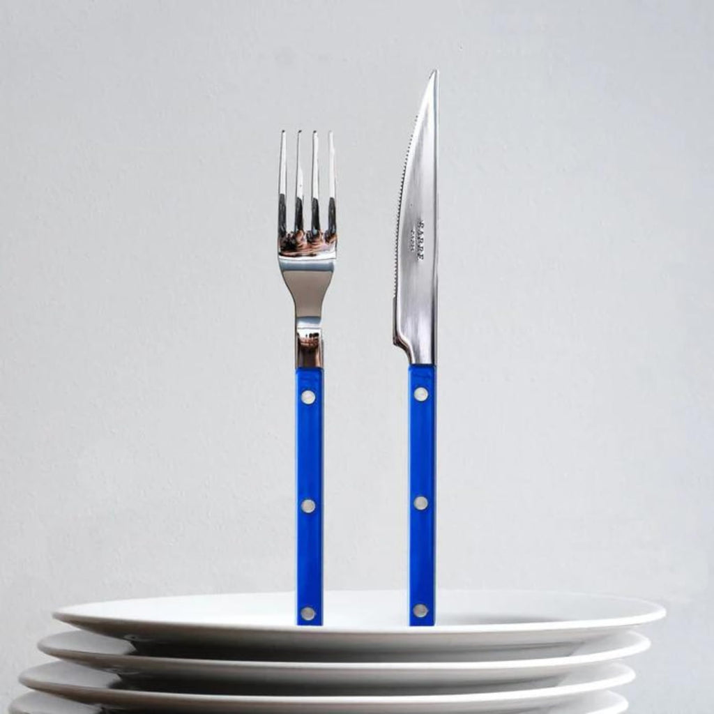 20-Piece Flatware Set for 4 - Bistrot Collection - Knife, Fork, Soup Spoon, Teaspoon & Dessert Fork - Stainless Steel
