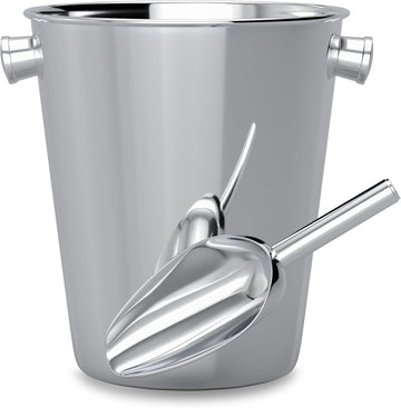 Champagne Bucket With Ice Scoop,Stainless Steel Wine Bucket For Bar,large Ice Buckets For Parties, Wine Chiller