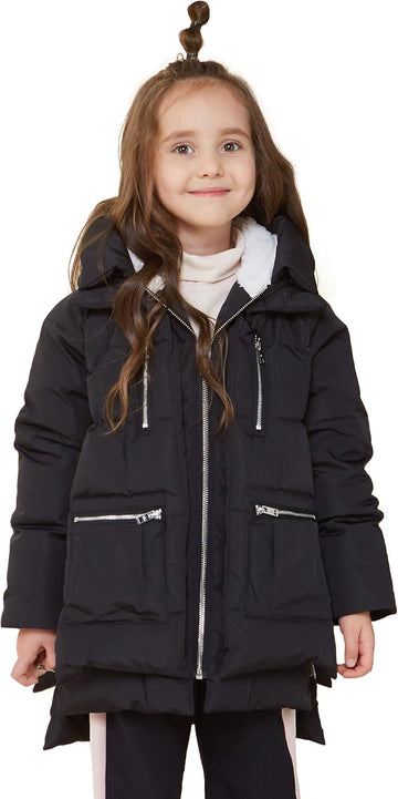 Children Hooded Down Coat Girl's Quilted Puffer Jacket Boy's Winter Jackets