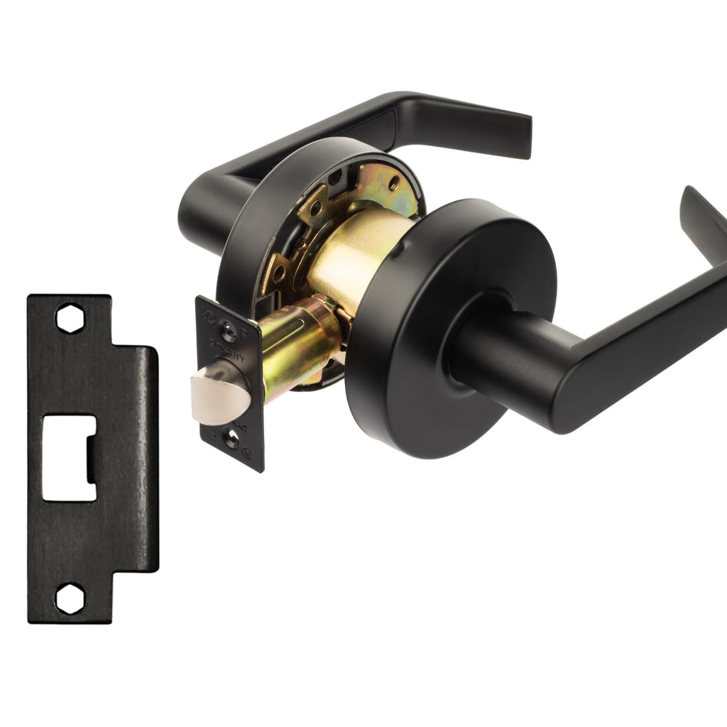 Augusta Passage Lever Set, ADA, Grade 2, Flat Black