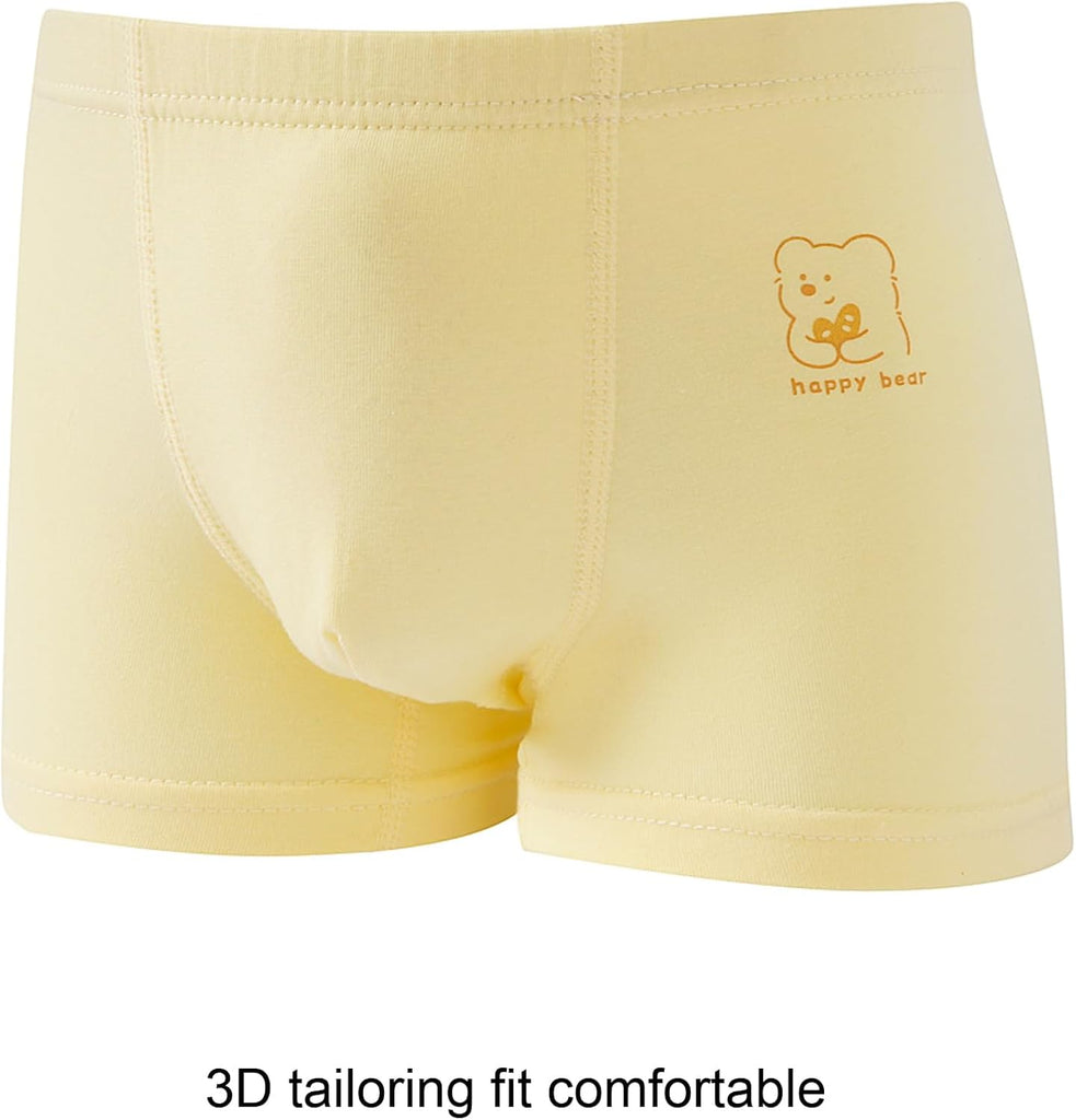 Seamless Tagless Toddler Boxer Briefs for Boys - Cotton Soft Comfortable Kids Underpants, Years (Pack of 5)