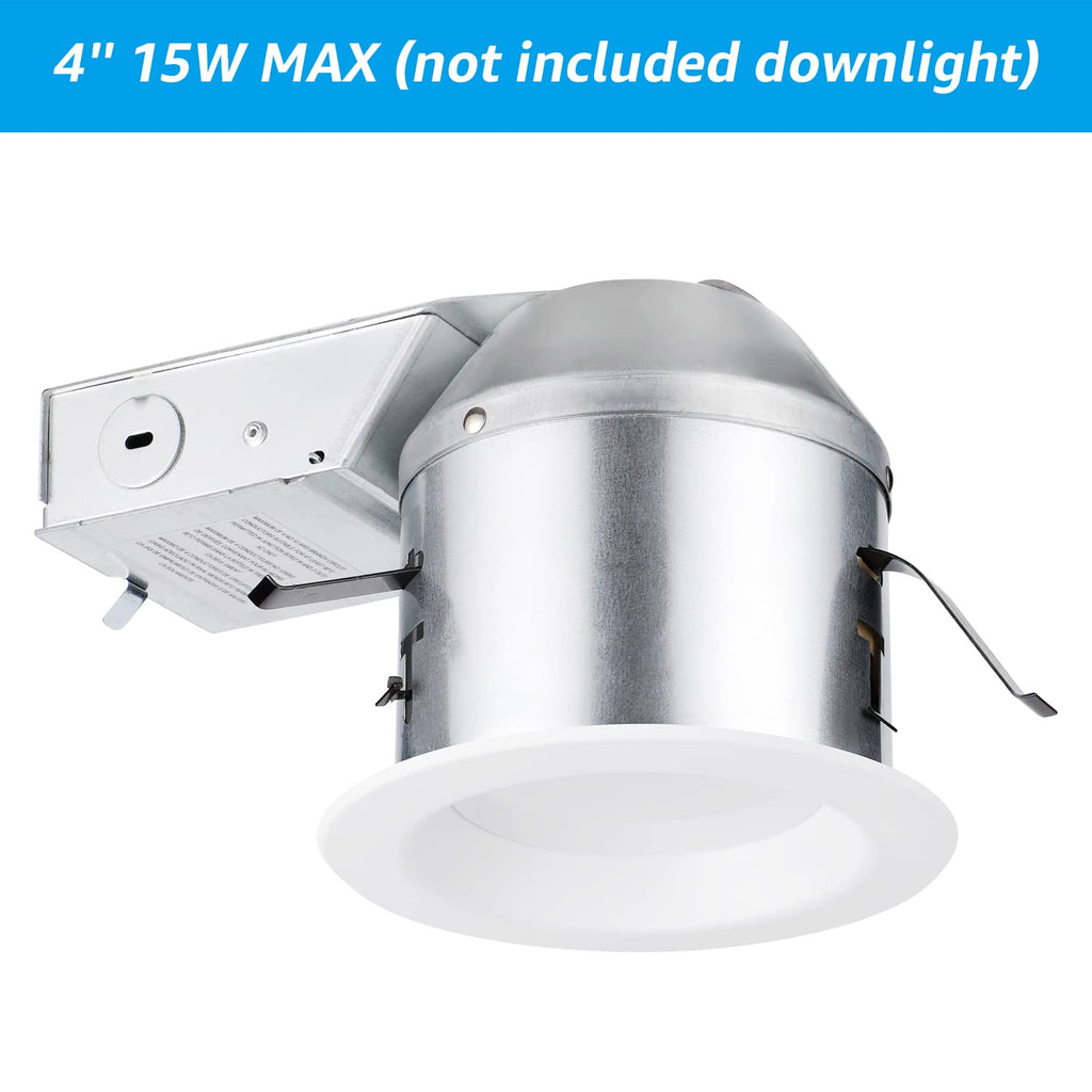 4 Inch Shallow Remodel Recessed Lighting Housing