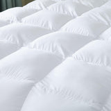Luxurious White Solid Heavy Weight, Twin Goose Feathers Down Comforter for Winter Weather Duvet Inse