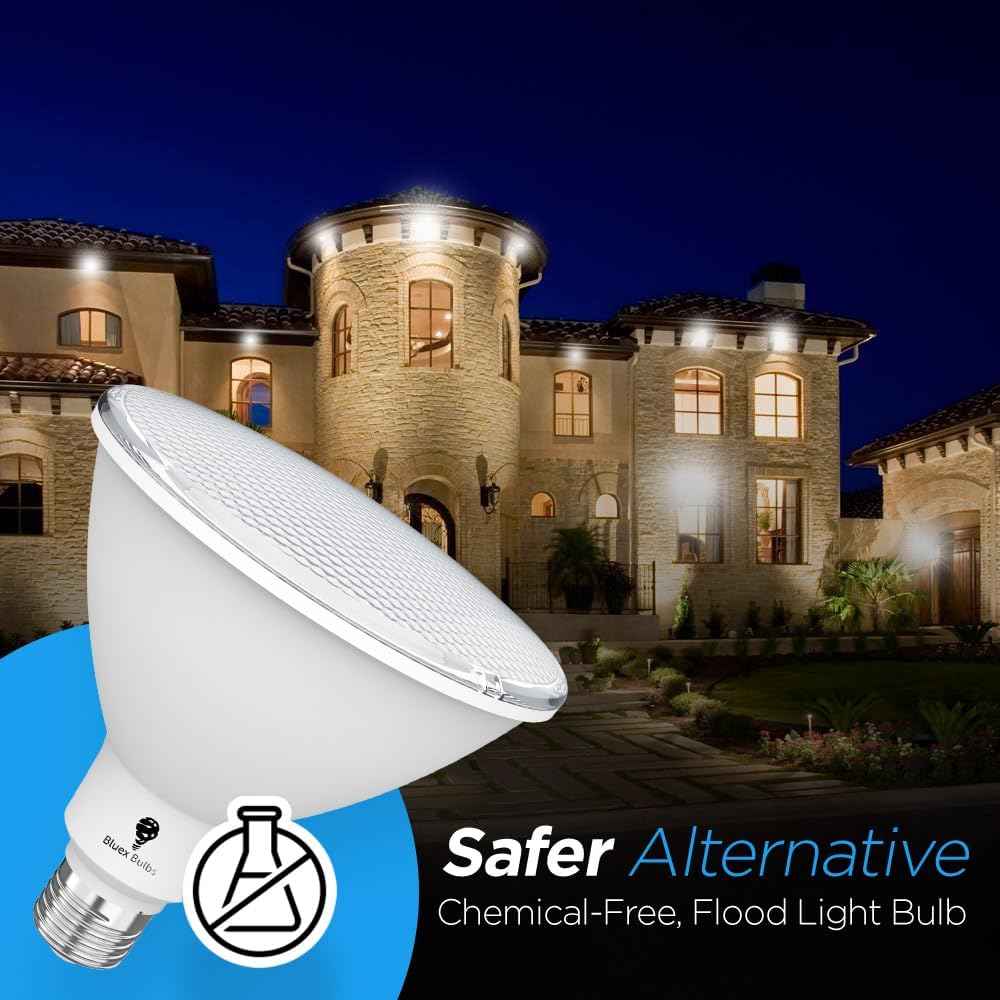 6 Pack High Power Outdoor PAR38 20W 250 Watt Equivalent 2800 Lumens Dimmable LED Flood Light Bulb Super Bright