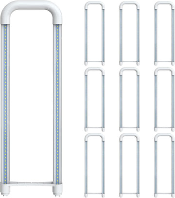 U Bend T8 LED Tube, 5000K Daylight, 10 Pack, ETL Listed