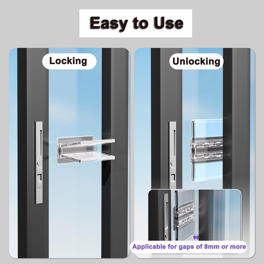 Sliding Window Stopper for Child Proofing(4 Pack), Baby Safety Lock
