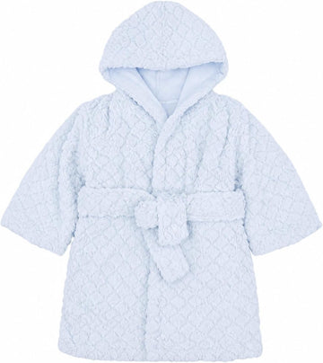 Unisex Grey Baby Fleece Robe with Hood for Boys and Girls Months