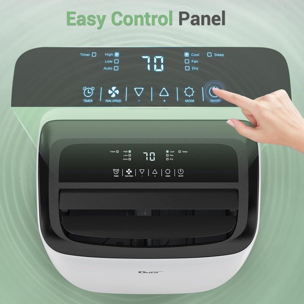 Smart Portable Air Conditioners, 12000 BTU(Ashrae) /8150 BTU (SACC) Quiet AC Unit, Built