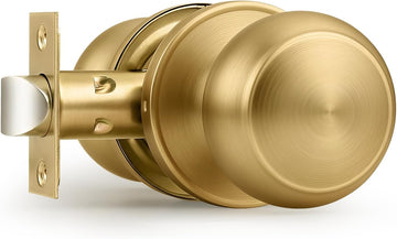Champagne Bronze Interior Door Knob , Champagne Door Knobs Closet Door Knob, Passage Door Knobs with Round Ball Knob