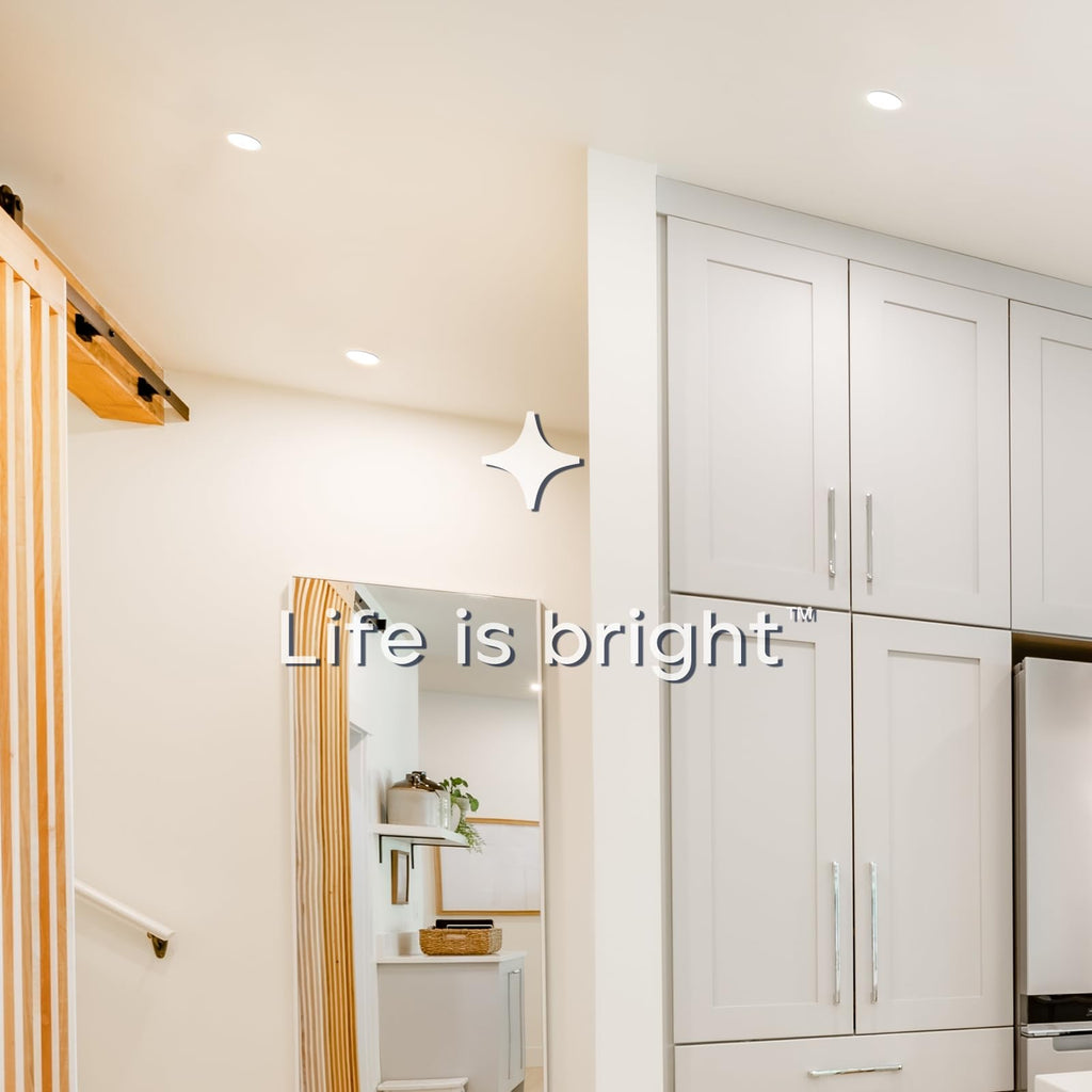 4 Inch LED Recessed Light, ECO Backlit Mini Panel Spotlight 12 Pack