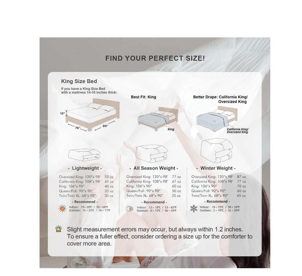 Premium Feathers Down Comforter Heavyweight White Duvet Insert