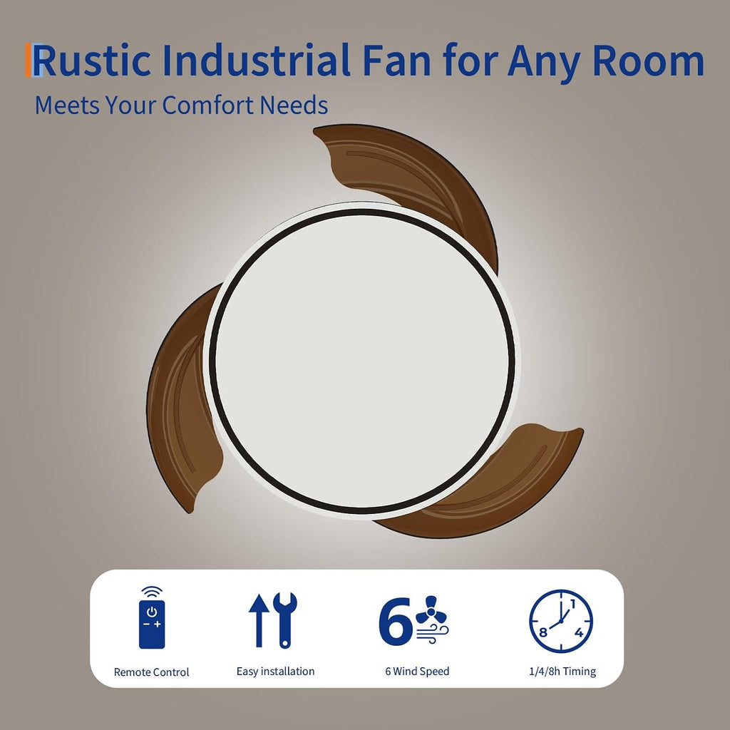 42 Inch Retractable Ceiling Fan with Lights and Remote Control - Invisible Blades Low Profile Ceiling Fan with 36W