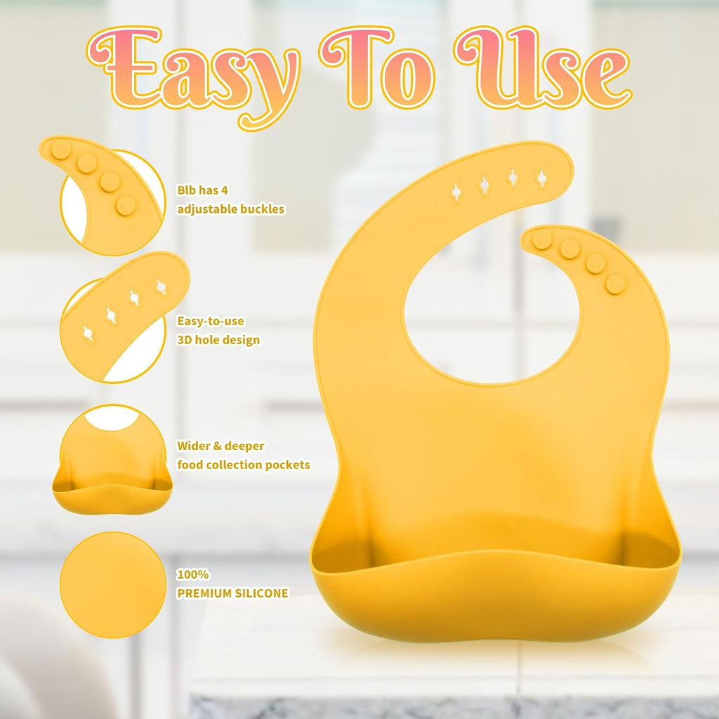 Feeding Set 6 Pcs, Baby Led Weaning Supplies, Baby Feeding Supplies Set BPA Free, Baby Essentials for Newborn Gift