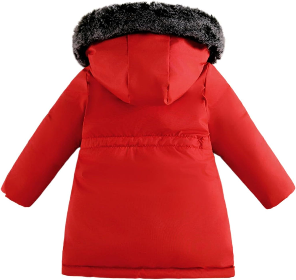 Girl Winter Coat Heavyweight Hooded Puffer Jacket Kid Parka Outwear