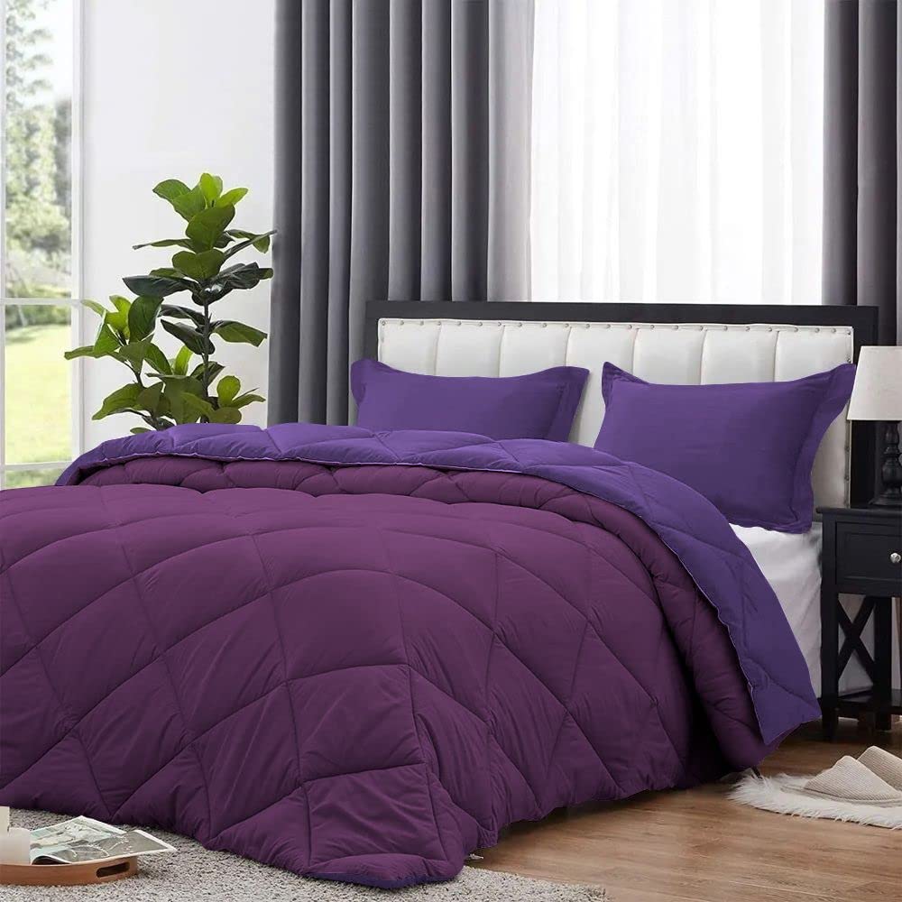 5 Piece Reversible Diamond Pattern Comforter Set Premium Super Soft 550 GSM All Season 1000 Thread Count 100%