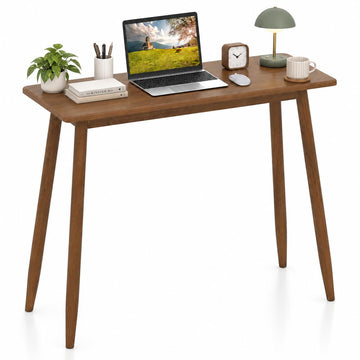 40" PC Laptop Computer Table, Wooden Writing Desk, Walnut