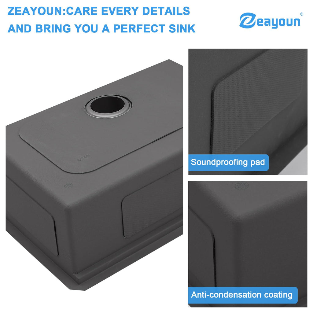 27 x 19 Inch Undermount Kitchen Sink Workstation