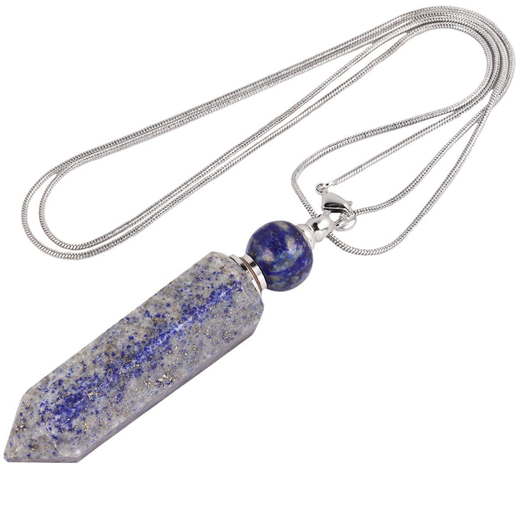 Essential Oil Diffuser Aromatherapy Stone Pendant Necklace
