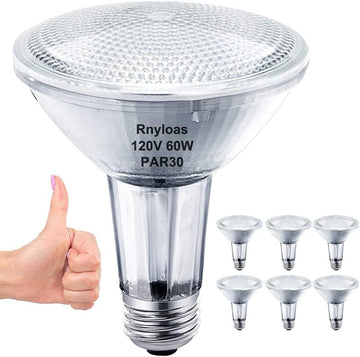 PAR30 Long Neck Halogen Bulb Dimmable 60W 120V 2800K Warm White