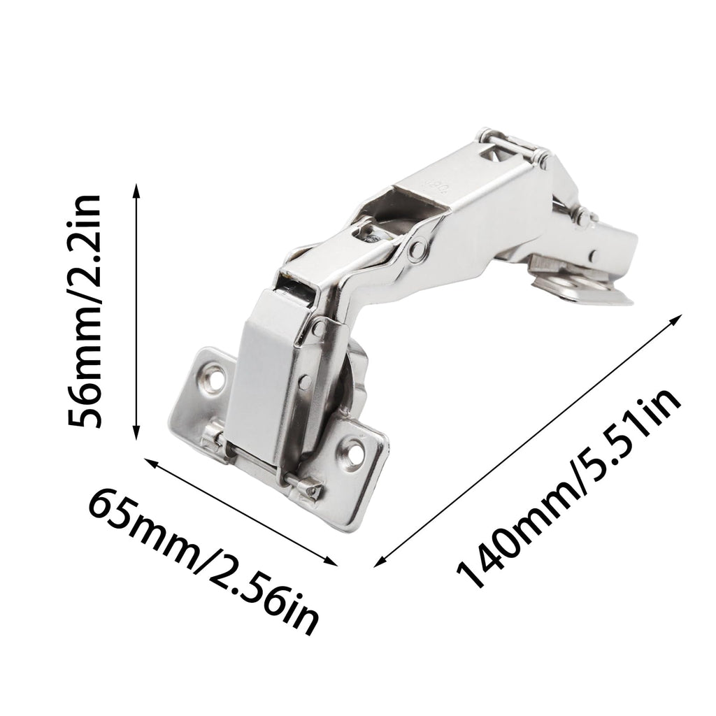 2Pcs 180 Degree Full Overlay Cabinet Hinges