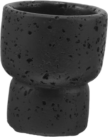 Cement Match Striker Jar for Match Boxes Decorative Weather Resistant Black Jar with Rustic Artistic Style