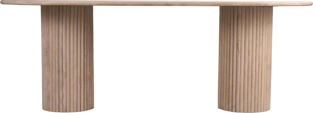 Messina Brown Marble Dining Table