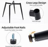 Modern Upholstered Dining Chairs Set of 2 Accent Dinner Chair with Pu Faux Leather and Middle Curved Back for Kitchen