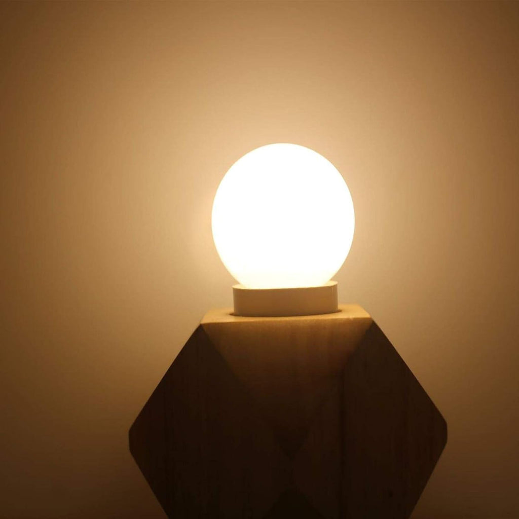 G25(G80) Globe LED Light Bulbs, E12 5W Vanity Edison Bulbs, Warm White 3000K,750LM, E12 Base, Milky Filament Bulbs