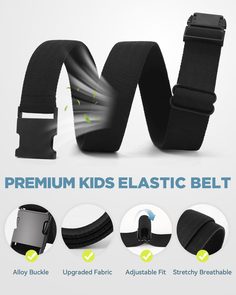 Kids Stretch Belt Adjustable Elastic Belt for Boys Girls Kids