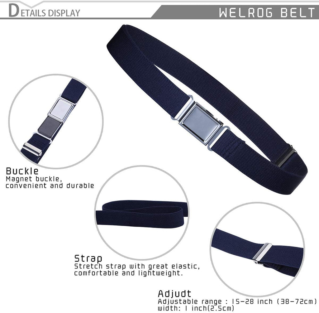 Kids Boys Girls Magnetic Belt,Toddler Elastic Adjustable Buckle
