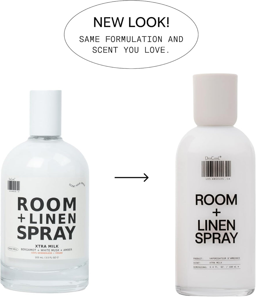 Room + Linen Spray in Xtra Milk, Essential Oil Infused, 3.4 fl oz - Set of 34