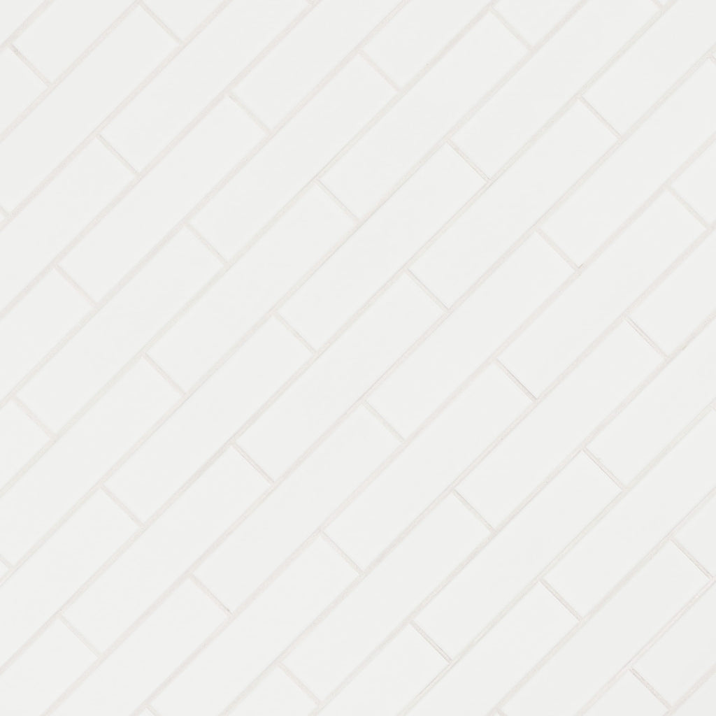 Ceramic Wall Tile | Metro White | 2" x 8"