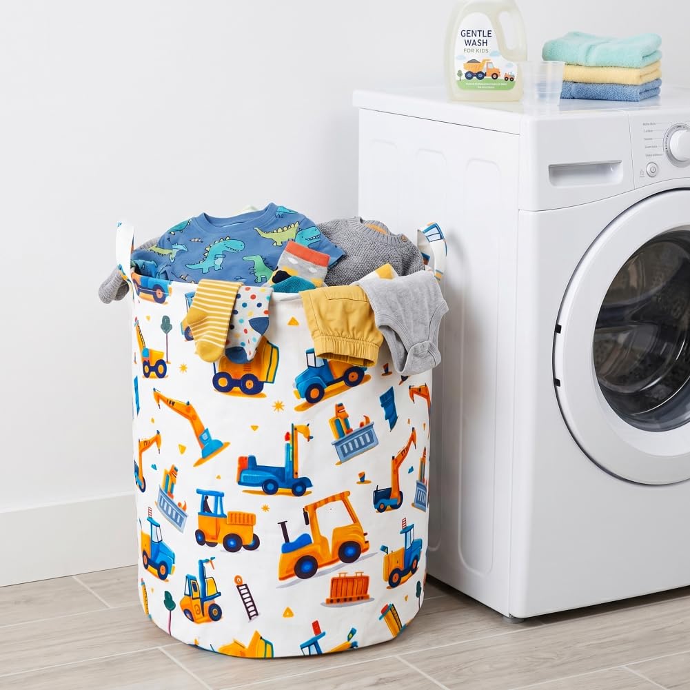 Kids Laundry Basket Waterproof Woodland Animals Baby Laundry Hamper Dirty Clothes Basket Child Toy Organizer Storage