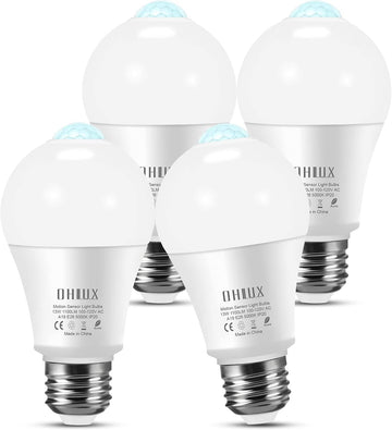 Motion Sensor Light Bulbs, 13W (120-Watt Equivalent) Motion Detector Light Bulb Motion Activated Dusk to Dawn