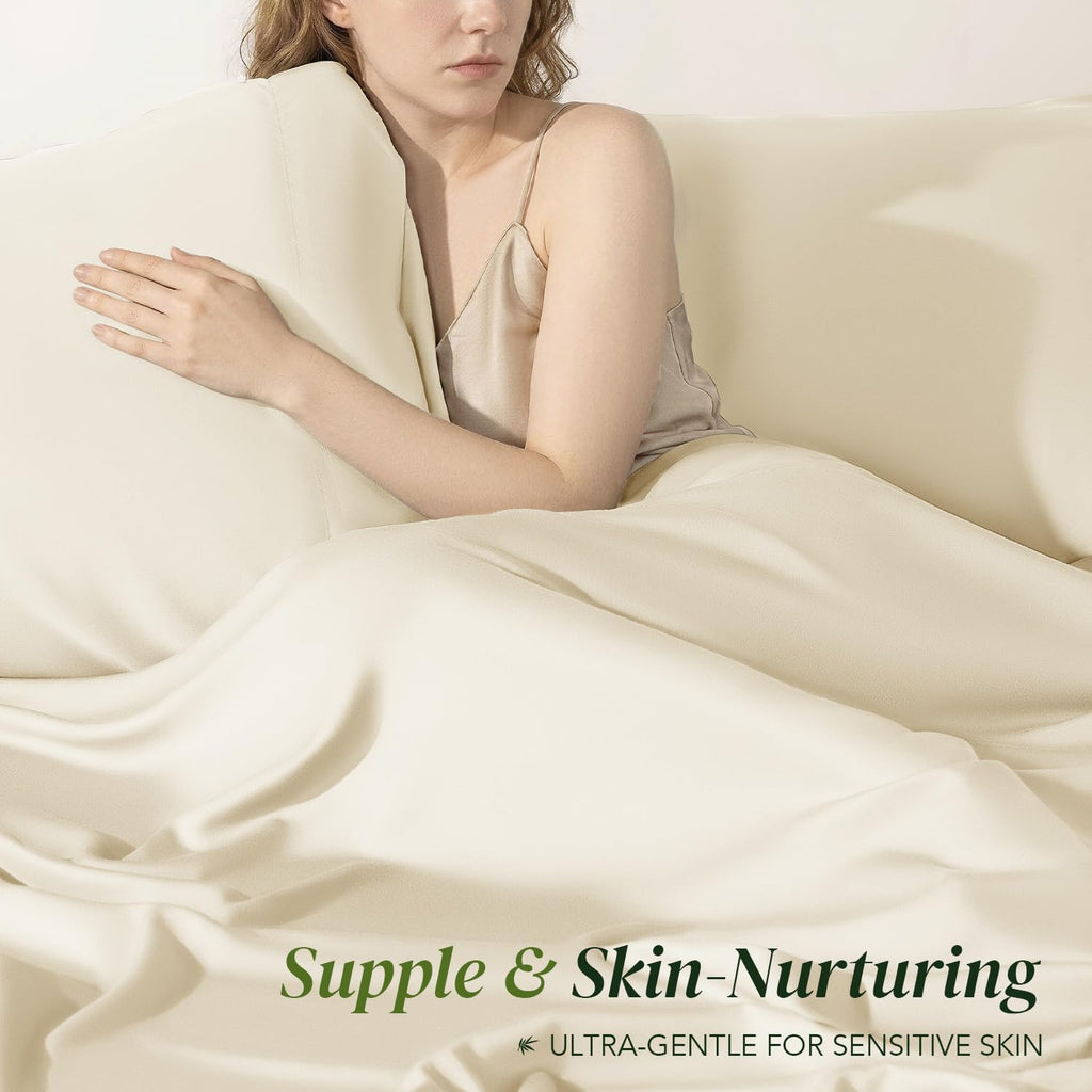 100% Organic Viscose Derived from Bamboo_, King Sheets, 4PC