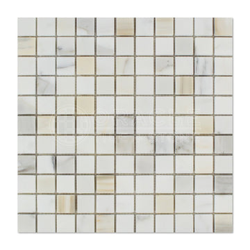Calacatta Gold (Italian Calcutta) Marble 1 X 1 Mosaic Tile, Polished
