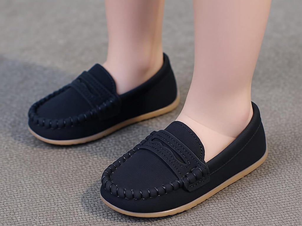 Toddler Boys Girls Slip On Loafers Dress Shoes Casual Moccasins