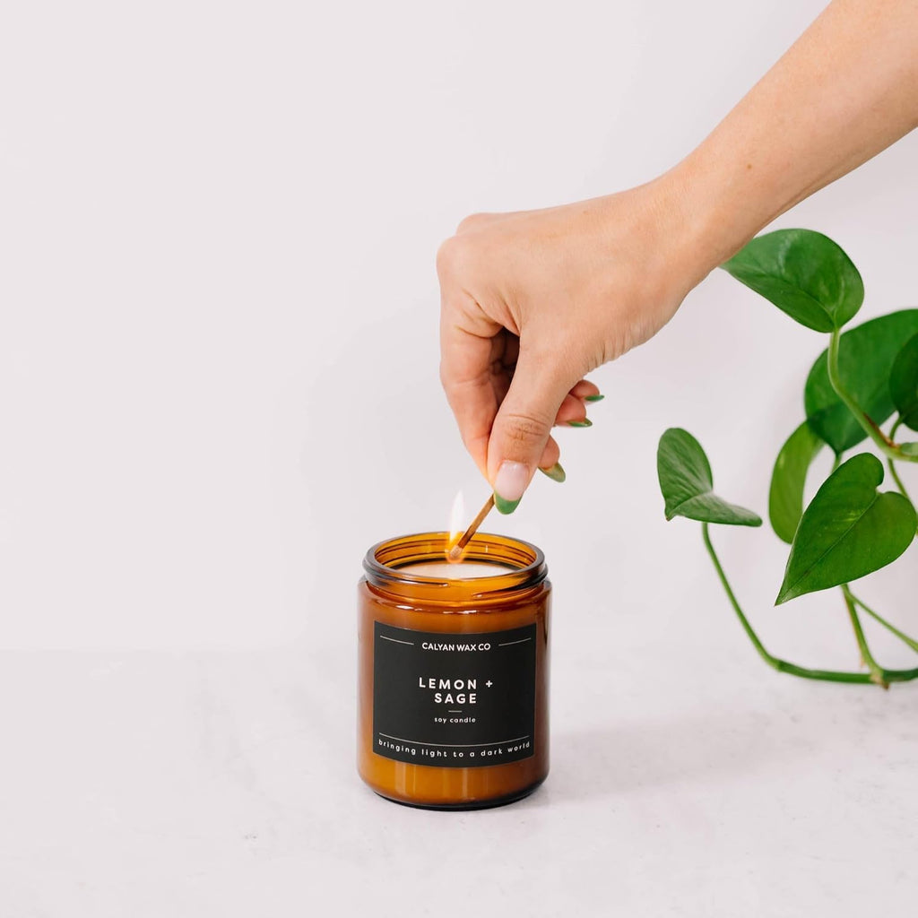 Palo Santo & Cypress Scented Candle - 57 Hour Burn