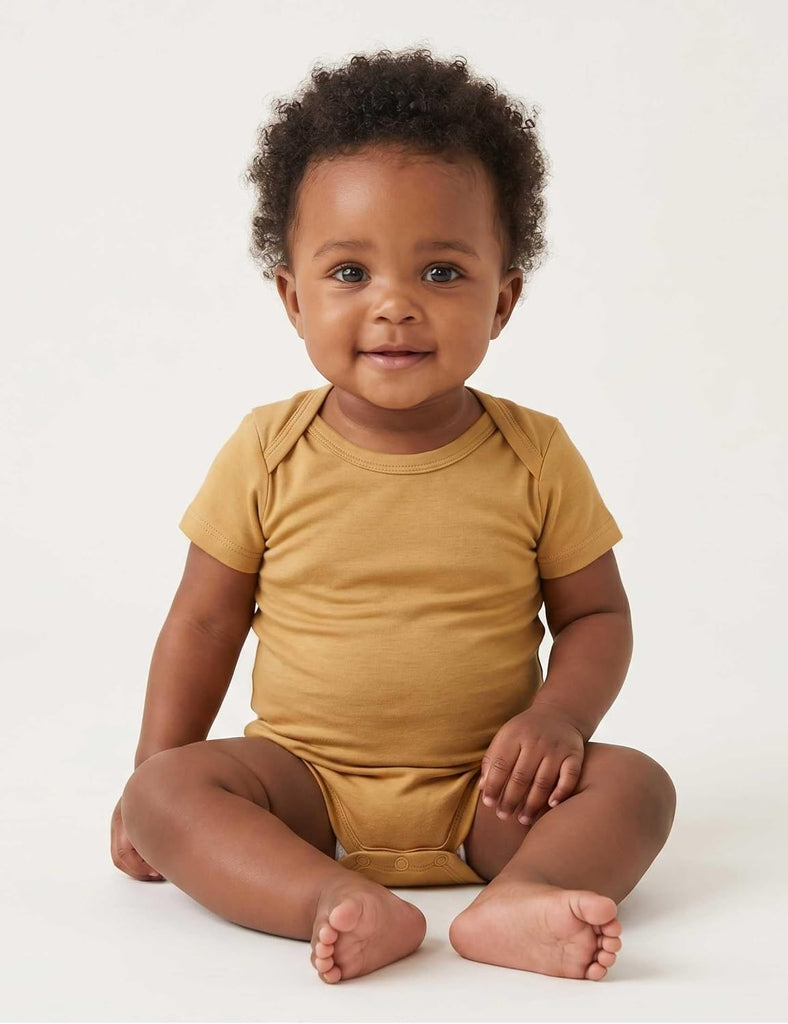 Baby Solid Bodysuit - Short Sleeve Long Sleeve Pack