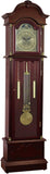 Grandfather Floor Clock, Cherry Finish, Pendulum with Gold Accents, Moon Phase Dial, 72 Inch Tall